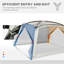Pièce moustiquaire avec moustiquaire UV50 + avec 2 portes et sac de transport, installation facile