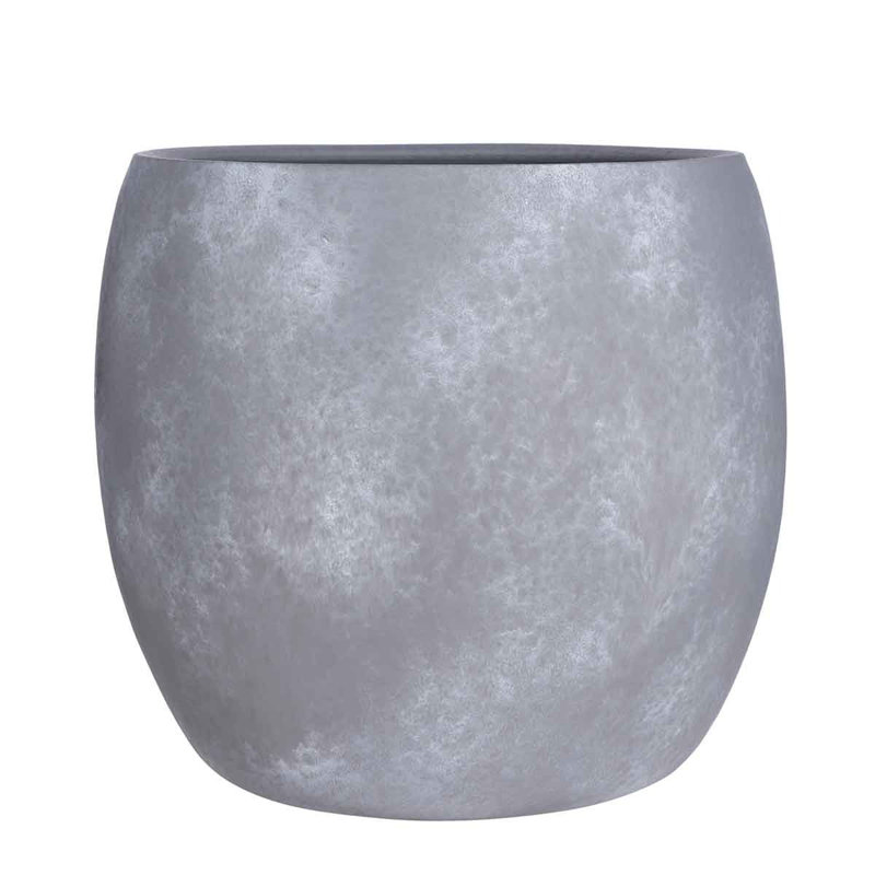 Outen Pot Round , 35cm H x 38cm W x 38cm D, Rust