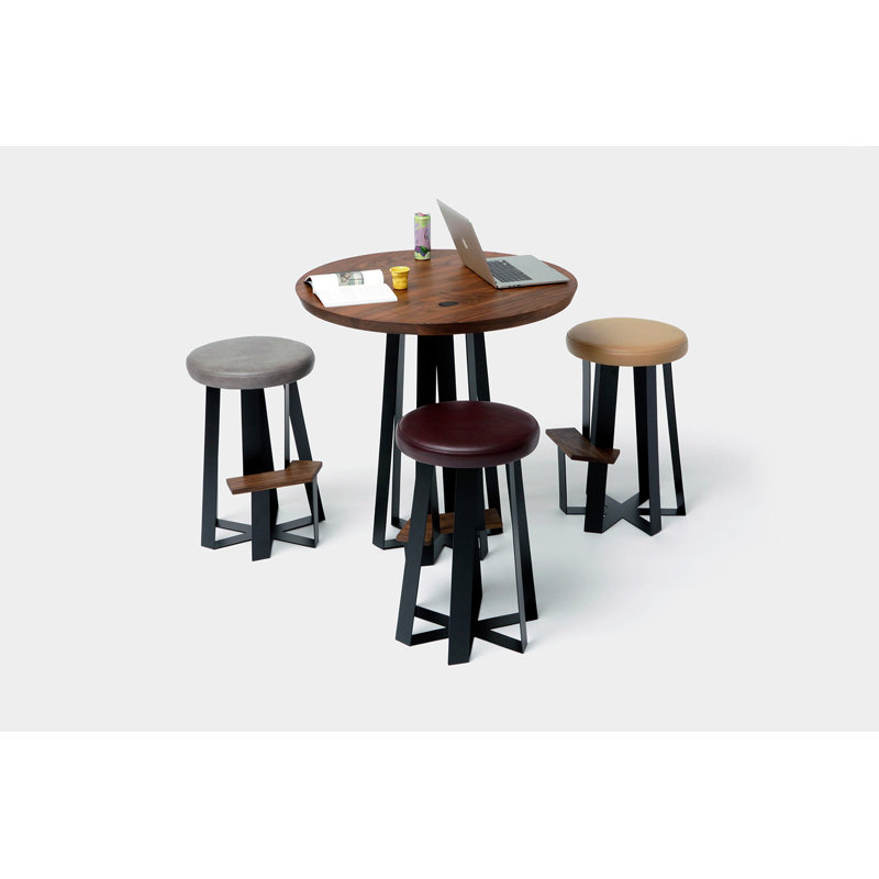Stool with Metal Frame, Canyon
