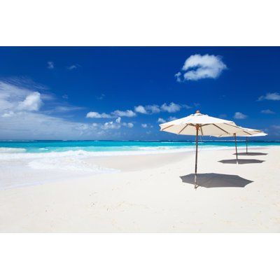 Beautiful Caribbean Beach - Wrapped Canvas Print