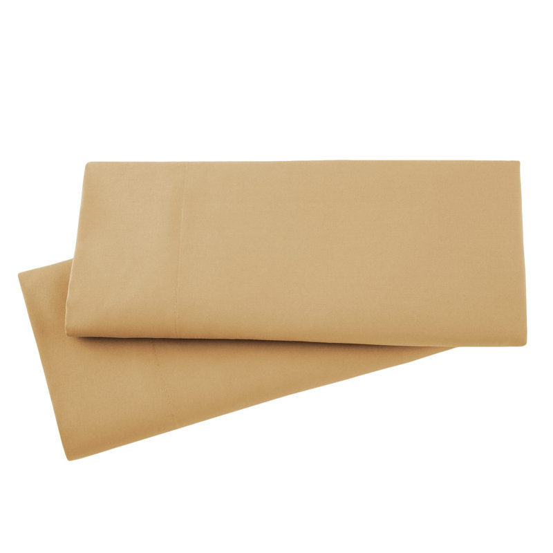 Deux taies d'oreiller en microfibre Eldon par Southshore Fine Linens, Taie d'oreiller taille très grand, Or