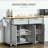 Kohn 47.64'' Kitchen Island with Locking Wheels-1736653168