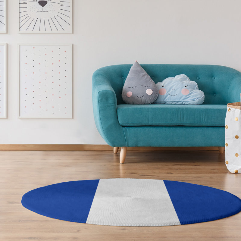 Chenille Indoor Rug, Round 5'