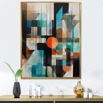 Fidler " Orange Abstracted Geometric Explorations I "