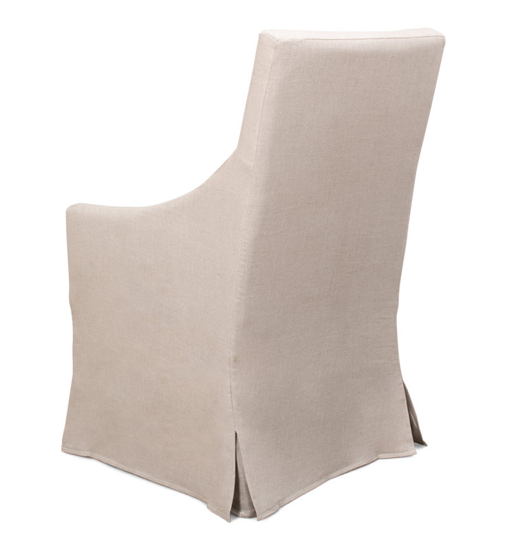 Brera Upholstered Arm Chair, Ivory