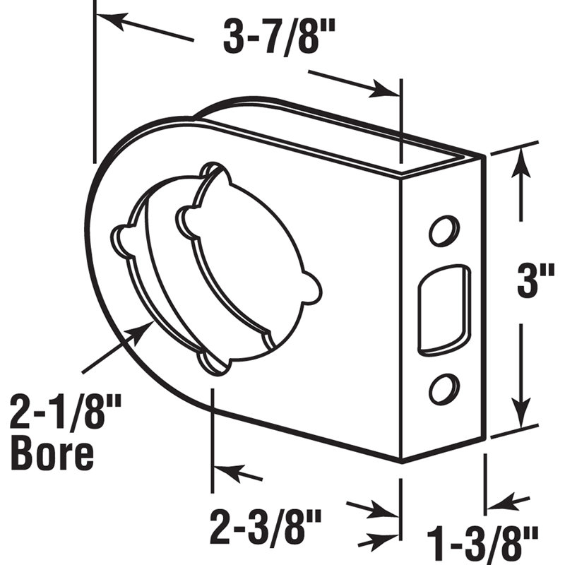 Renfort de porte Bright Bright, 1-3/8"