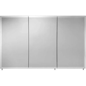 Frameless 3 Door Medicine Cabinet with 4 Adjustable Shelves