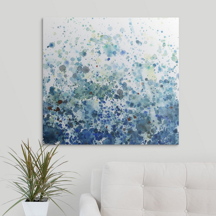 « i » megan meagher, reproduction d’art Speckled Sea, H 16 po x l 16 po x P 1,25 po, Toile