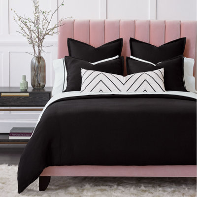 Resort Linen Program Modern & Contemporary 100% Linen Baffle Box Stitch Solid Colour Comforter