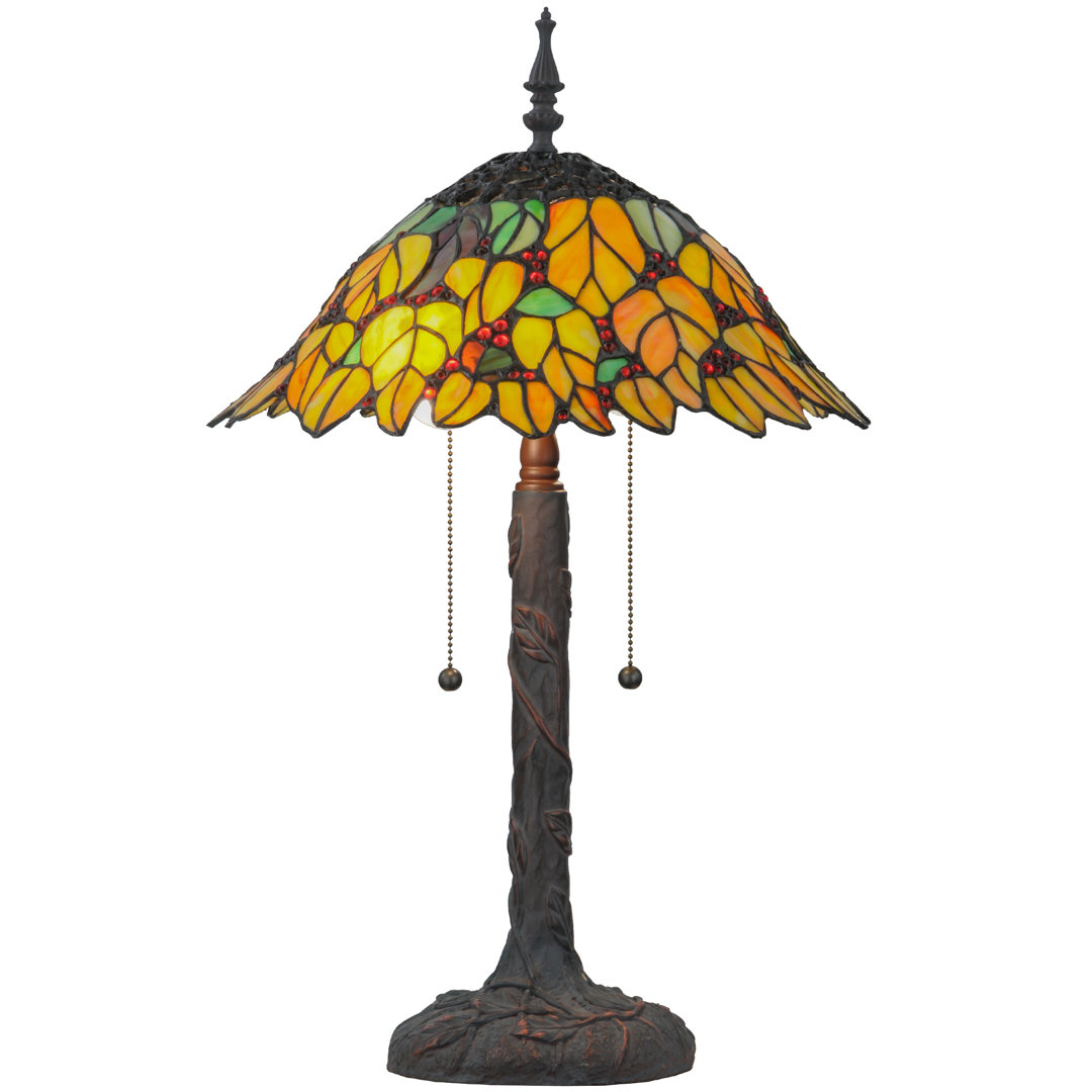 Meyda Tiffany & Stained Glass Metal Table Lamp Meyda Lighting
