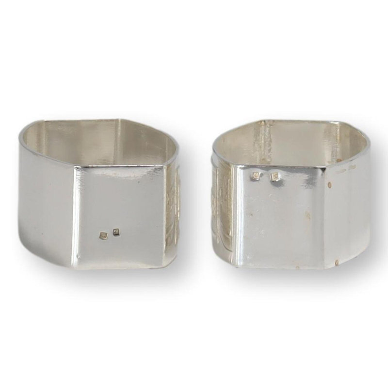 French Madame And Monsieur Napkin Rings
