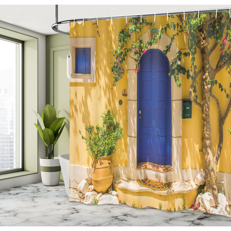 Shower Curtain with Hooks Included, 84"H x 69"W