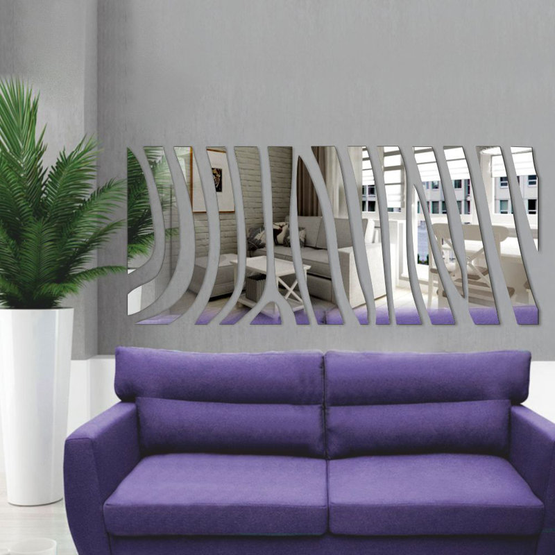 Sarahi Flat Wall Mirror, Silver