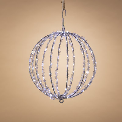 Jolly 12 in D Electric Crystal Foldable Metal Sphere with 144 Micro