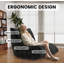 Fauteuil à billes, fauteuil surdimensionné confortable, canapé paresseux, canapé simple ergonomique avec tissu doux pour le salon, noir-187014201