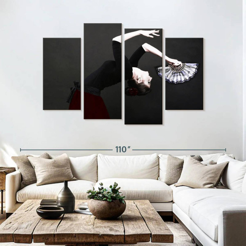 Danseuse de flamenco Enn, H 54 po x l 84 po