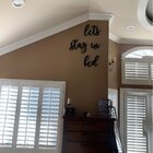 Latitude Run® 4 Piece Cursive Lets Stay In Bed Wall Décor Set & Reviews ...