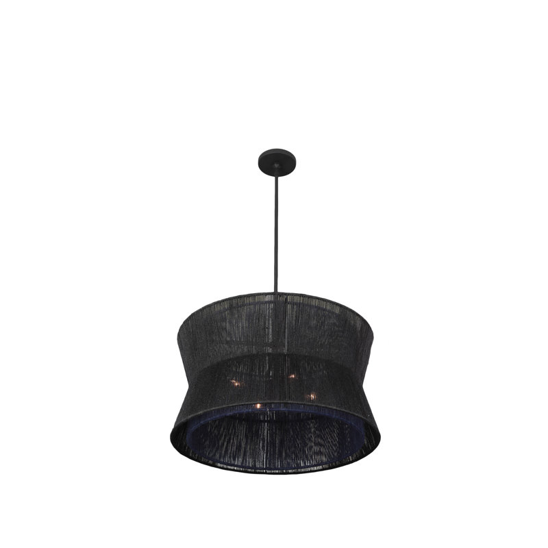Madura 4 LT Matte Black Pendant Kalco