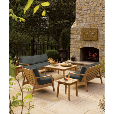 Siena Outdoor 5 - Piece Teak Conversation Set