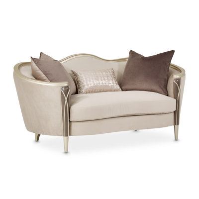 Villa Cherie 71'' Round Arm Loveseat