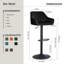 Velvet Height Adjustable Swivel Upholstered Bar Stools-1428684772