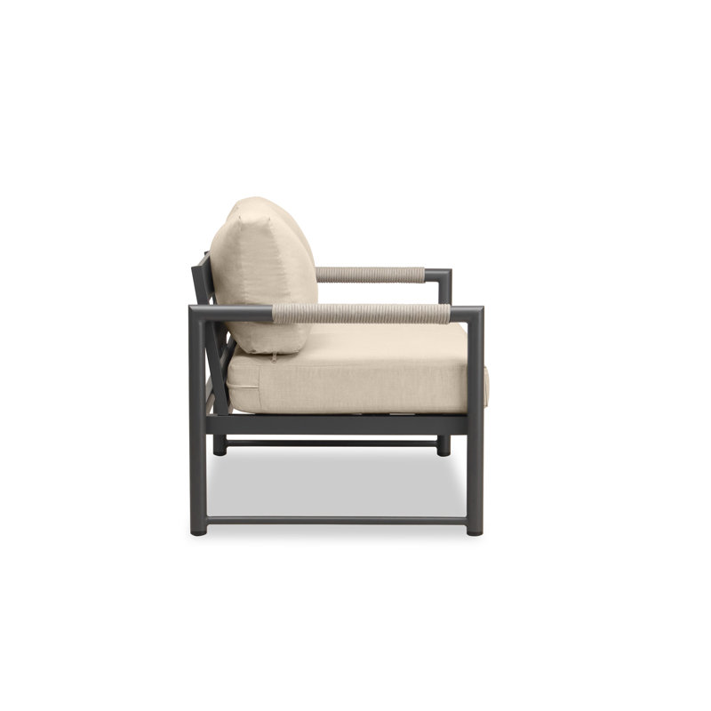 Alto Outdoor 2 - Seat Loveseat, Cast Silver Sunbrella®, Slate Gray