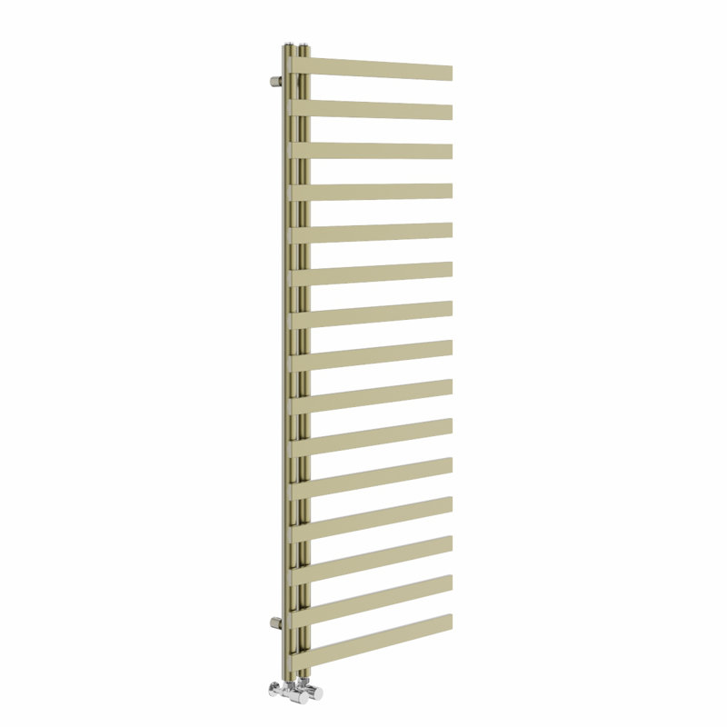 Briac Designer Towel Rail Heated Towel Rails, Brushed Brass