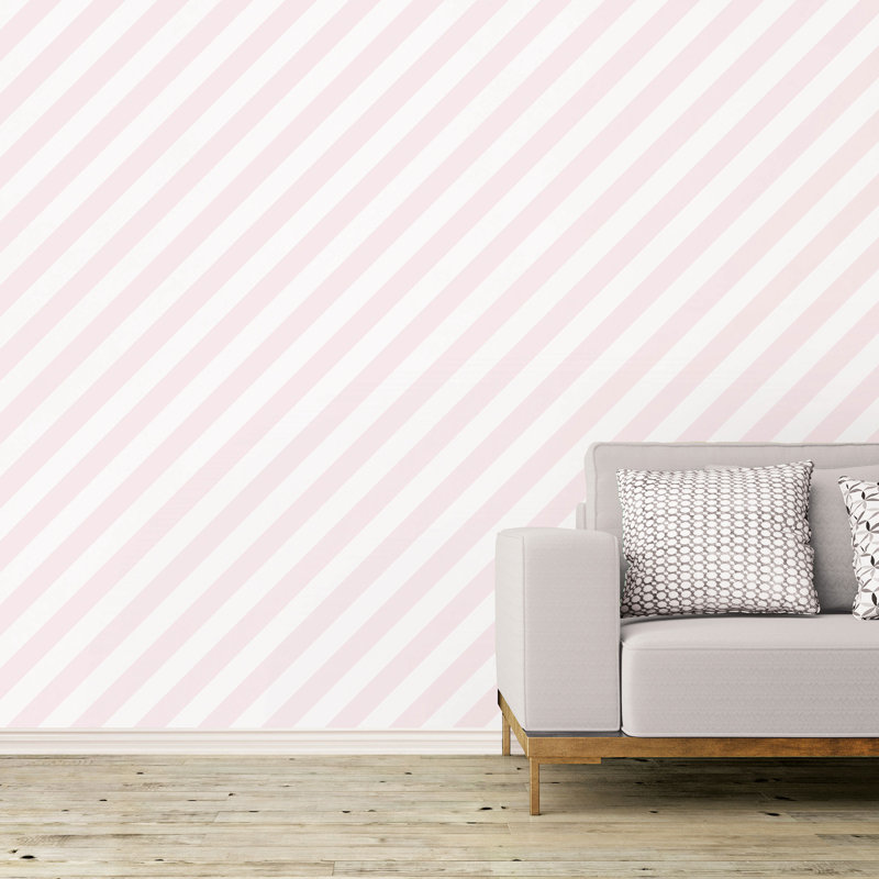 Dwen 10m x 52.8cm Matte Wallpaper Roll, Pink