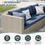 Ensemble de canapé modulaire d'extérieur en osier 8 pièces avec coussins confortables-118130925