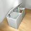 Enceinte de litière pour chat 39,4 po, toilette pour chat, couvercle de litière caché, armoire pour grand chat