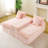 Luxury Pink Turtle Velvet Multifunctional Sofa-843493916