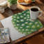 Ensemble de 4 napperons en polyester tressé - Mini cactus aquarelle