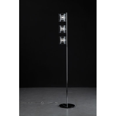 Roderick 155cm Chrome Traditional Floor Lamp