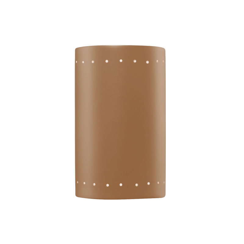Ambiance Collection™ 1 - Light Outdoor Flush Mount, Adobe, 9.5" H x 5.75" W x 4.5" D, No