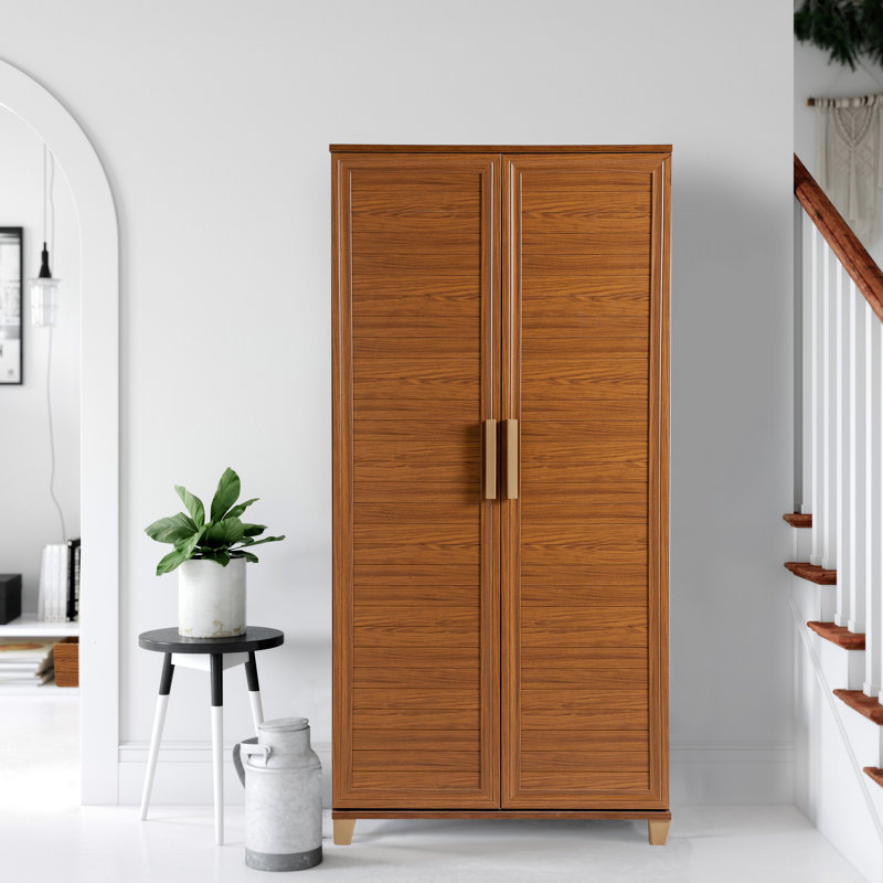 Armoire de rangement à 6 tablettes Rotman, Brun