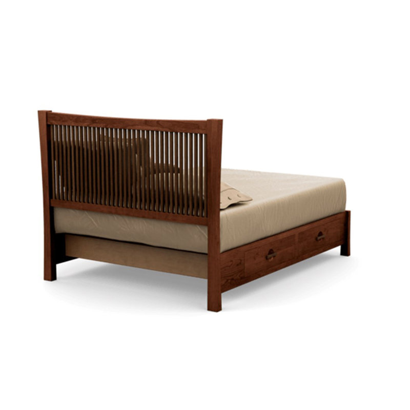 Berkeley Solid Wood Bed, King, Cognac Cherry, Conventional