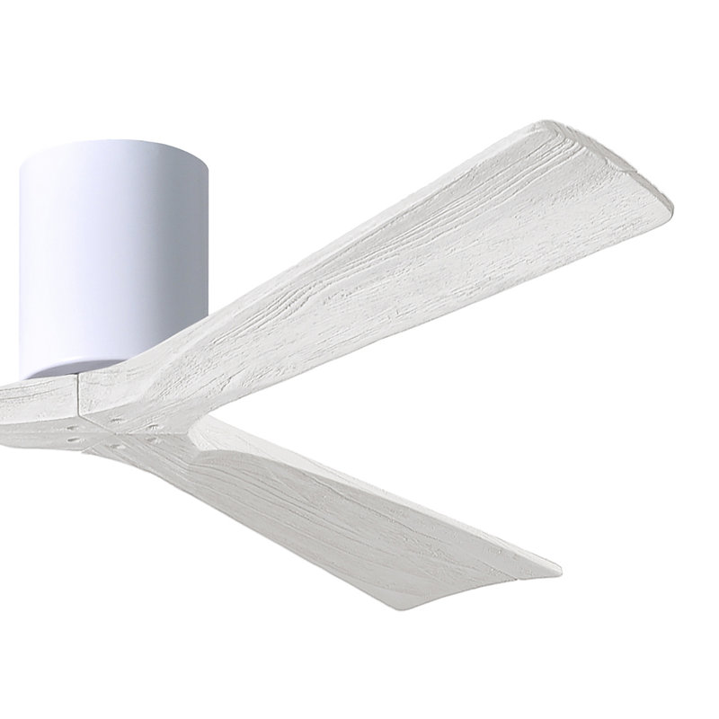 Ventilateur de plafond à 3 pales Olivier, Blanc brillant, Blanc mat, 72"