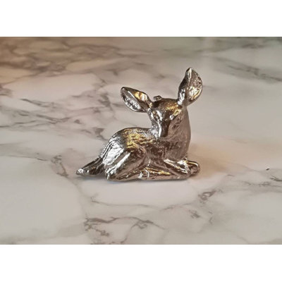 Silver Fawn Cabinet Knob