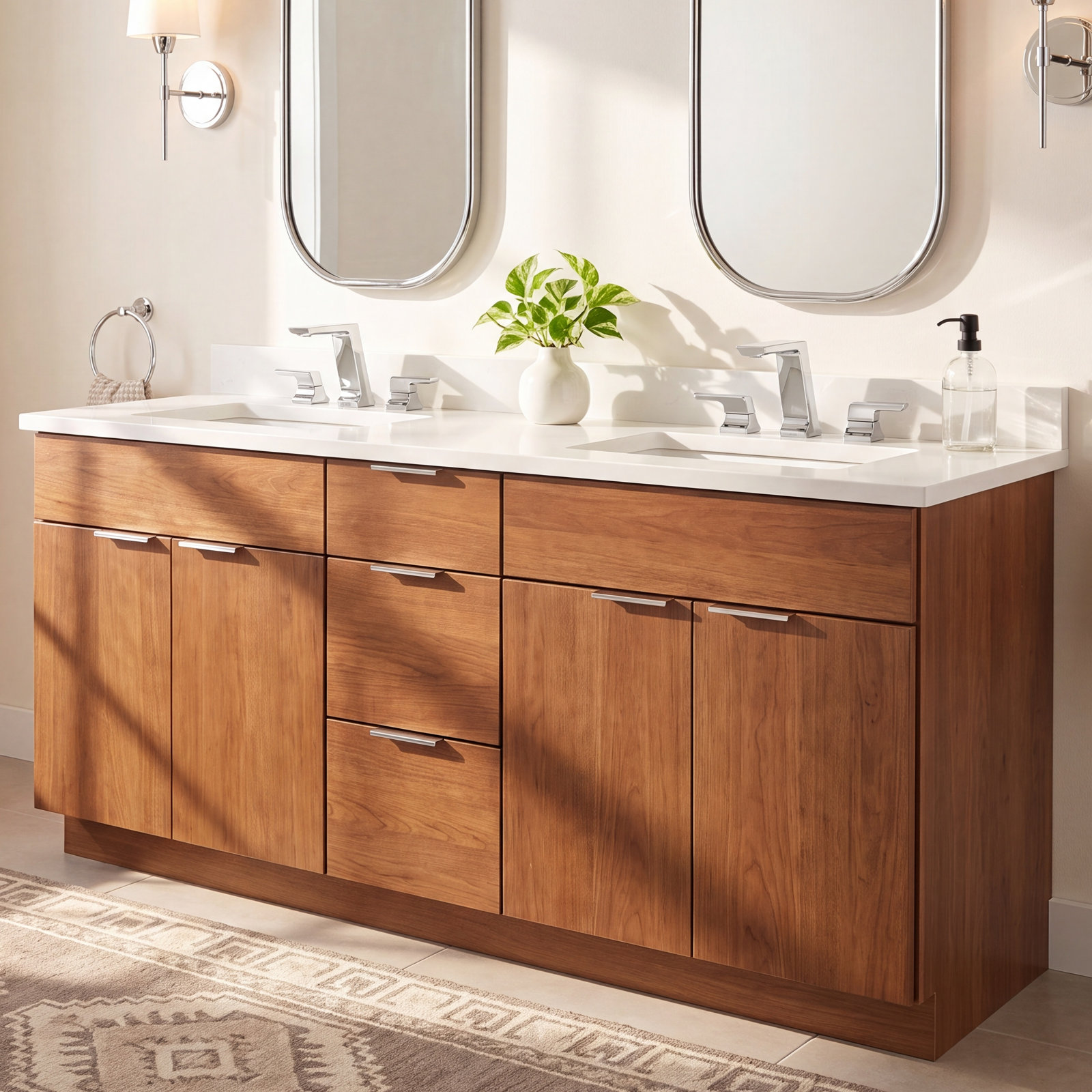 Pivotal® Widespread Bathroom Faucet with Drain, Chrome