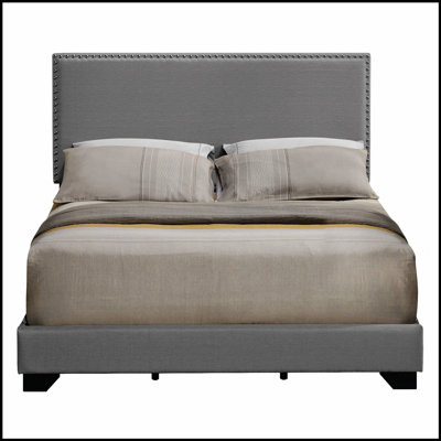 Panel Bed with Elegant Nailhead Trim, Combining Style, Comfort, and Durability for a Luxurious Sleep Experience.