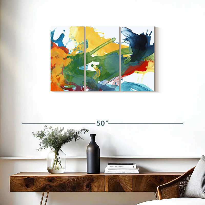 Avery Primary Abstract I, 20" H x 33" W