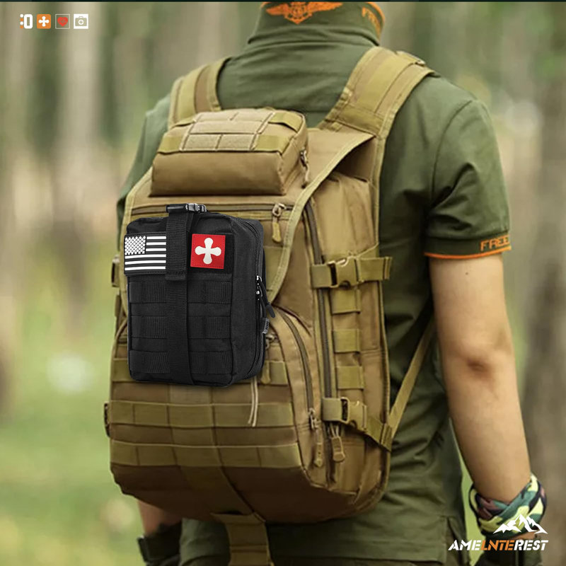 BEACHWATER POOL & SPA, LLC Survival Kit, 174 Pieces Survival Gear, First Aid Kit IFAK With Molle System, Essential Gear For Camping, Car Fishing Hunting Outdoor Adventure Emergency Medical Supplies, Gifts For Men