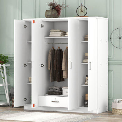 Armoire 4 portes avec 1 tiroir