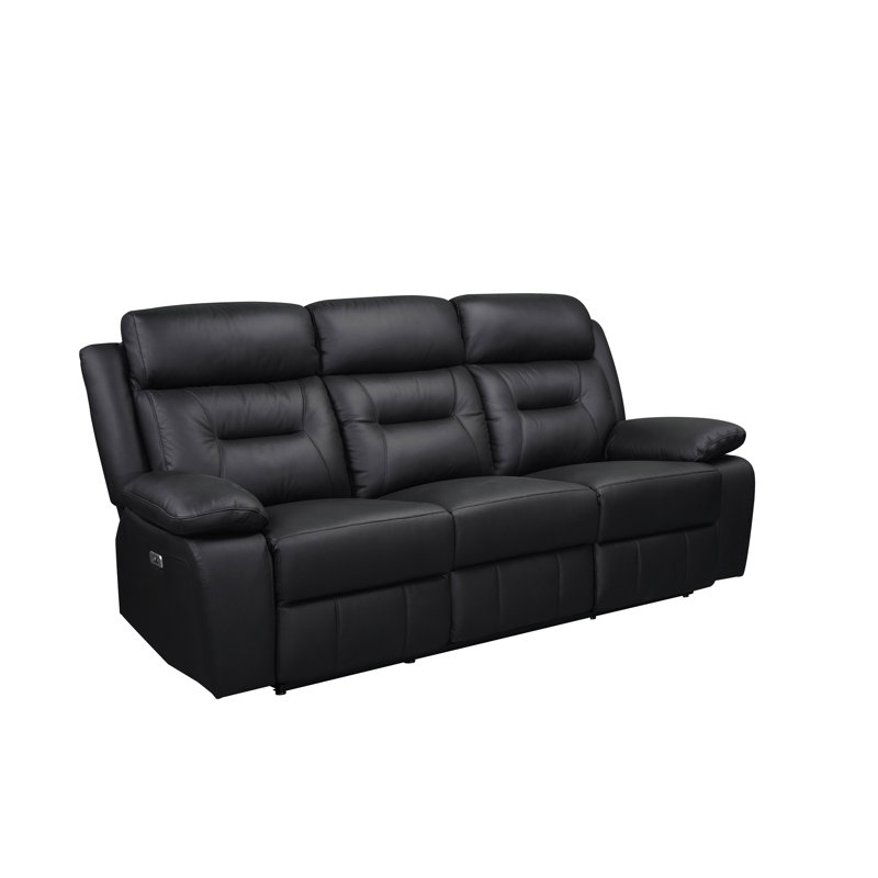 Canapé inclinable électrique, noir, Black