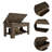 Karmen 1-Shelf Lid Top Storage Table Dark Brown-75488822