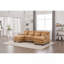 Canapé en U en forme de nuage, canapé modulaire 4 places en chenille confortable de 110 po pour le salon, canapé-lit modulaire avec méridienne double et mousse mémoire pour appartement
