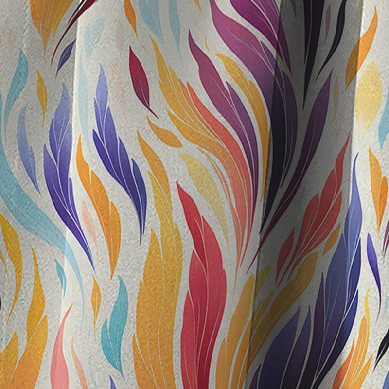 Ikat mauve et fantaisiste - rideau ikat - rideau occultant ikat - 1 panneaux, L 52 po x L 120 po