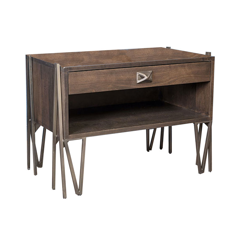 Stella 1 - Drawer Solid Wood Nightstand