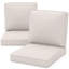 Ensemble de 4 coussins de chaise d'extérieur de luxe 22 x 24 x 6 pouces - Ensemble de 4 coussins de siège résistants à l'eau pour meubles de patio-101824235-101824238