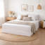 Très grand protège-matelas Swan, revêtement imperméable, polyester blanc